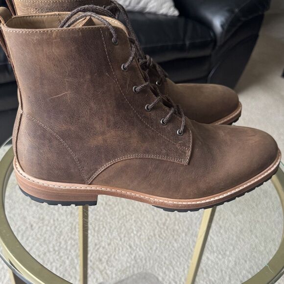 Nisolo Men’s Martin All Weather Leather Boots Tobacco Size 12 NIB main image 5